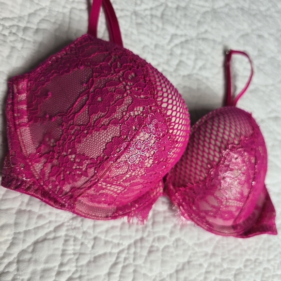Victoria's Secret Very Sexy Pink Push-up Bra 32B - Picture 3 of 12